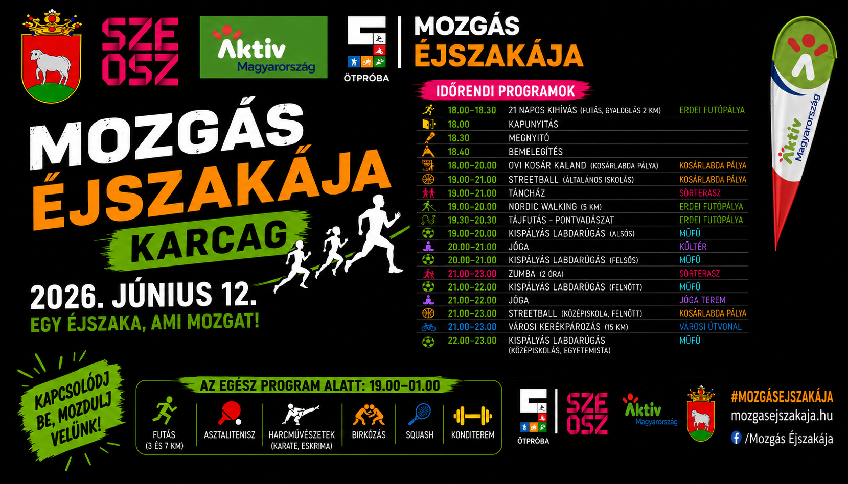 Mozgás Éjszakája 2026